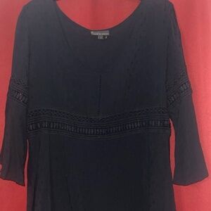 SOLD See through black large blouse